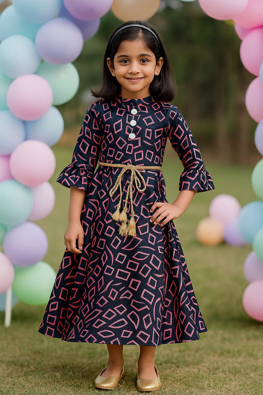 Girls Party Wear Dress - fm04t