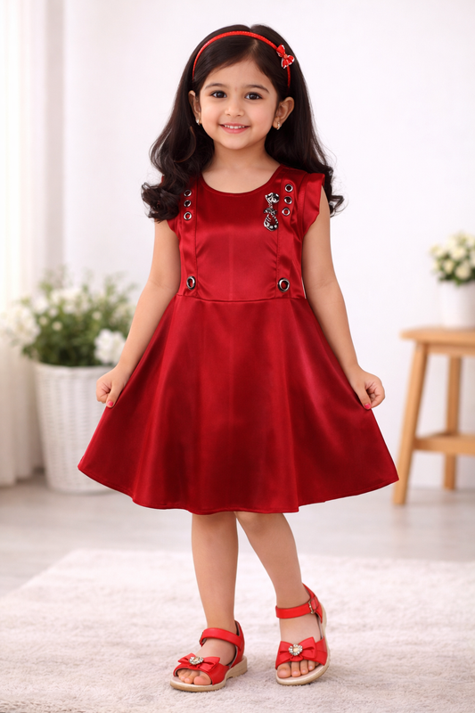 Baby Girls Midi/Knee Length Casual Dress fm14rd