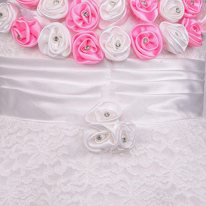 Baby Girls Party Wear Frock Birthday Dress For Girls fe104wht -  Party Wear - frocks Party Wear - baby dress