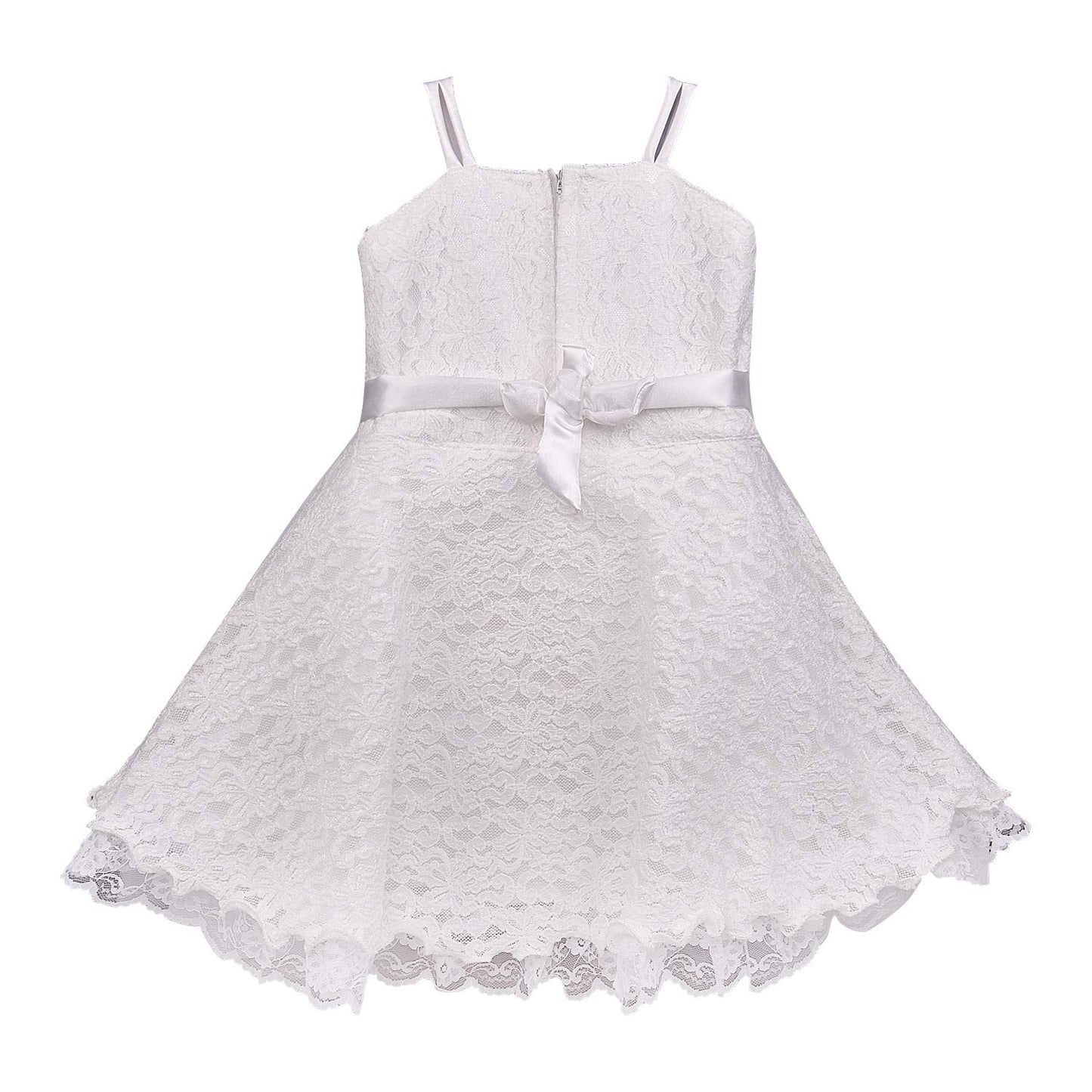 Baby Girls Party Wear Frock Birthday Dress For Girls fe104wht -  Party Wear - frocks Party Wear - baby dress