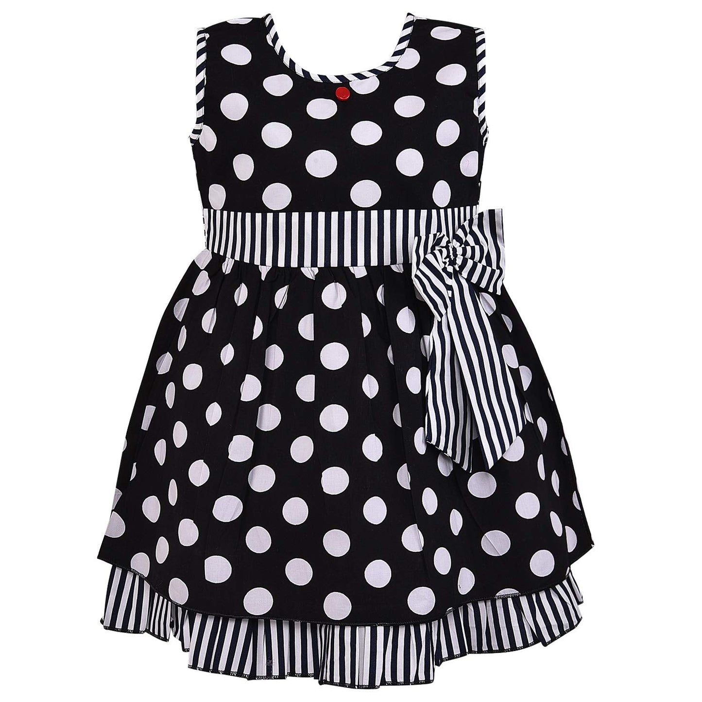 Baby Girl's A-Line Knee Length Dress(FRB125w)
