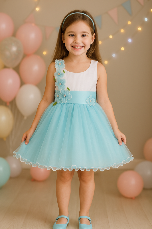 Wish Karo Baby girl Knee Length Frock Dress - Wish Karo