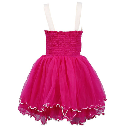 Baby Girls Partywear Dress Frocks For Girls (fr195pnk)