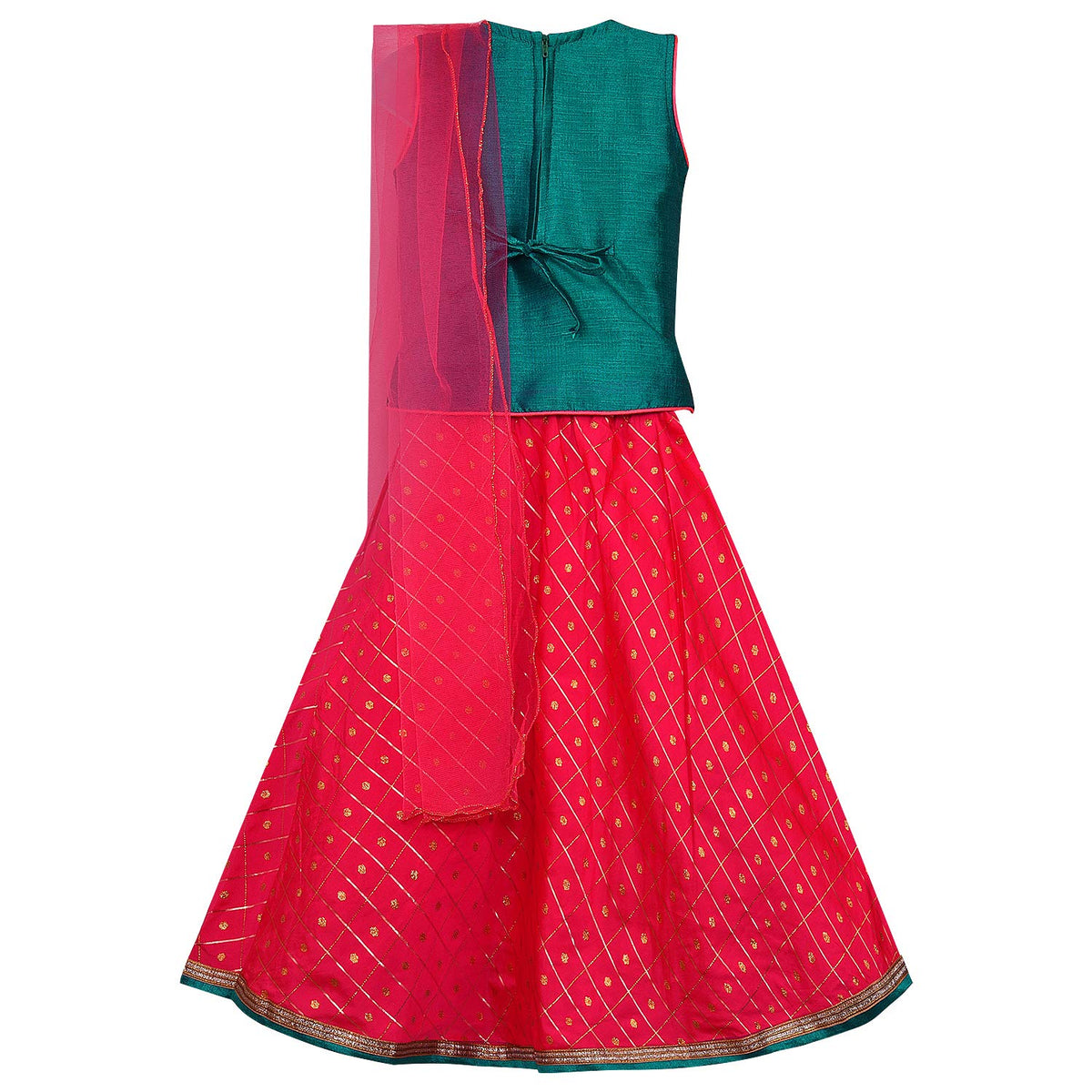 Girls Ethnic Top and Skirt Set