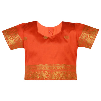 Buy Premium Baby Girls Ethnic Silk Pattu Pavadai Dress