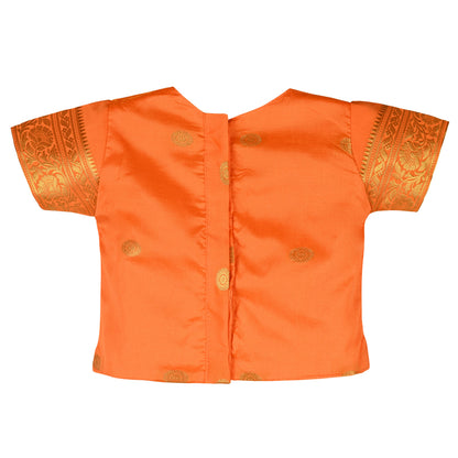 Baby Girls Ethnic Silk Pattu Pavadai Dress | Girls Lehenga Choli