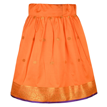 Baby Girls Ethnic Silk Pattu Pavadai Dress | Girls Lehenga Choli