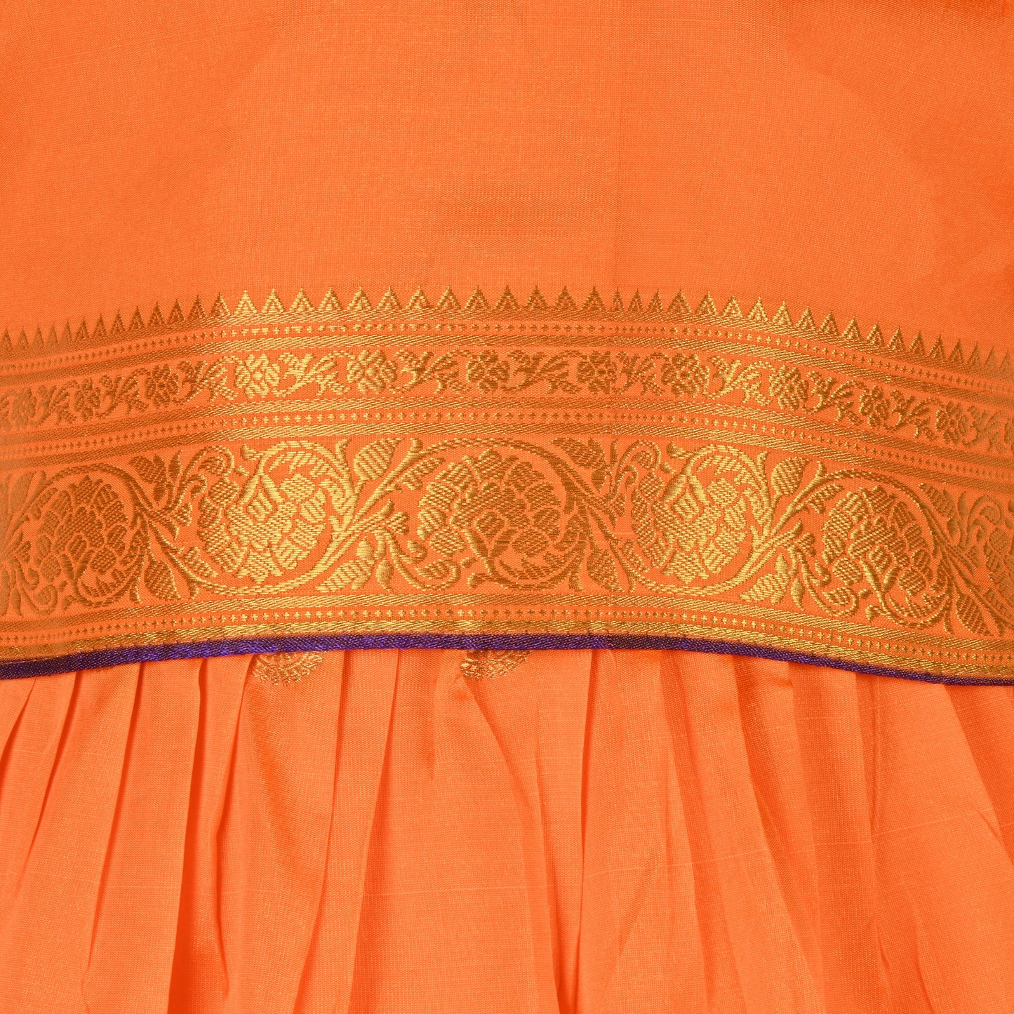 Baby Girls Ethnic Silk Pattu Pavadai Dress | Girls Lehenga Choli