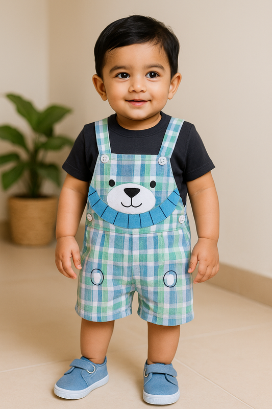 Baby Boys Casual T-shirt DungareeÂ hdr2008grn