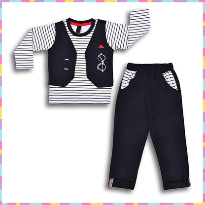 Cotton Clothing Set for Baby Boys hfs611blk