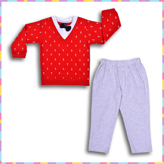 Cotton Clothing Set for Baby Boys hfs614rd