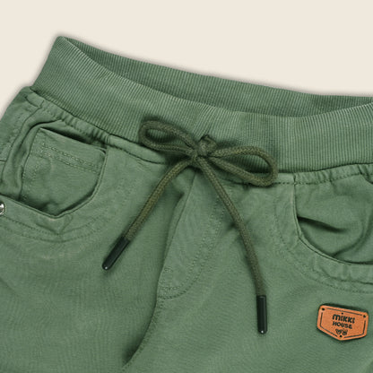 Boys Cotton Elastic Casual Trouser js122