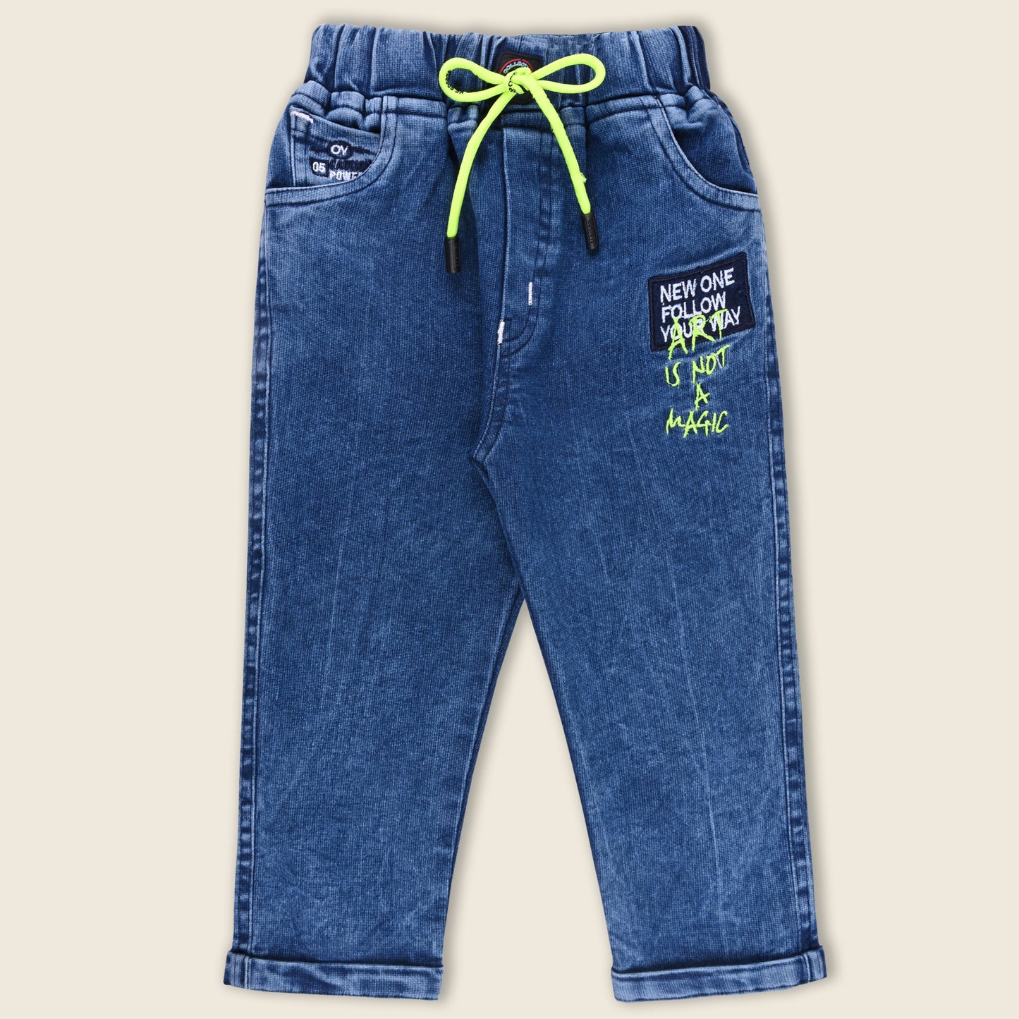 Boys Cotton Elastic Casual Trouser
