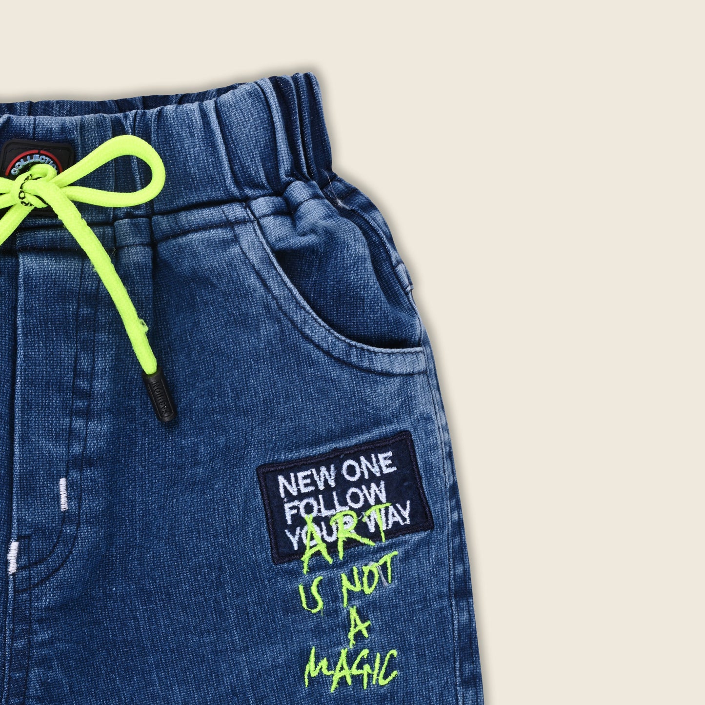 Boys Cotton Elastic Casual Trouser