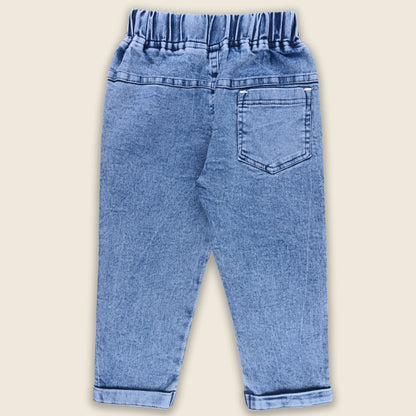 Boys Cotton Elastic Casual Trouser