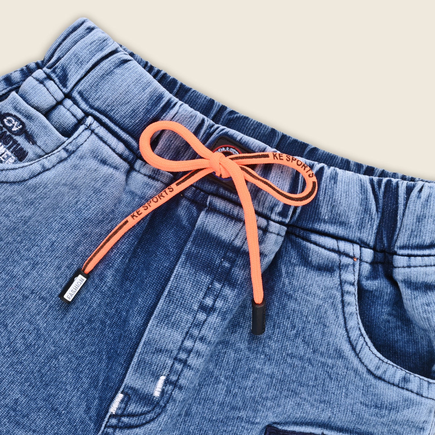 Boys Cotton Elastic Casual Trouser
