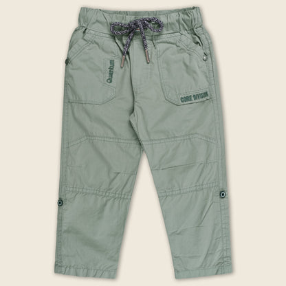 Boys Cotton Elastic Waist Casual Trouser