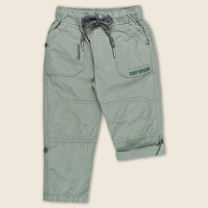 Boys Cotton Elastic Waist Casual Trouser