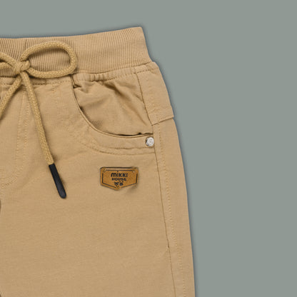 Boys Cotton Elastic Casual Trouser js122
