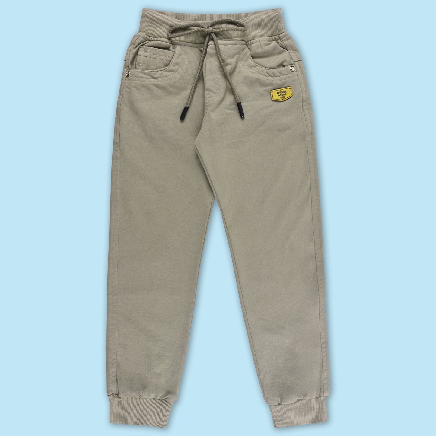 Boys Cotton Elastic Casual Trouser js122