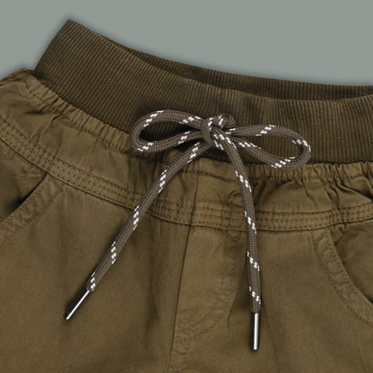 Boys Cotton Cargo Tapered Fit Trouser js142