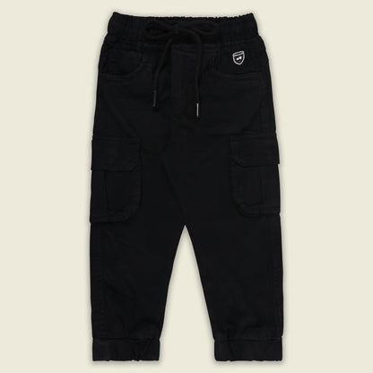 Boys Cotton Denim Cargo Joggers – Soft & Stretchable Pants js147