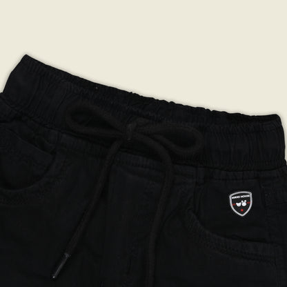 Boys Cotton Denim Cargo Joggers – Soft & Stretchable Pants js147
