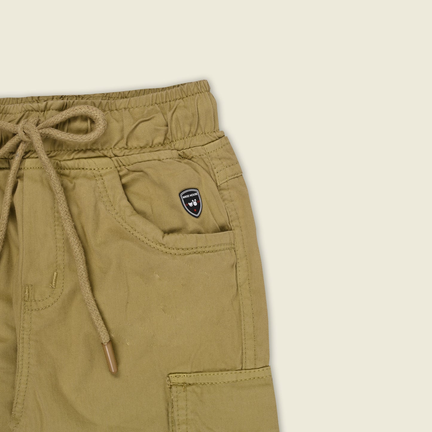 Boys Cotton Denim Cargo Joggers – Soft & Stretchable Pants js147