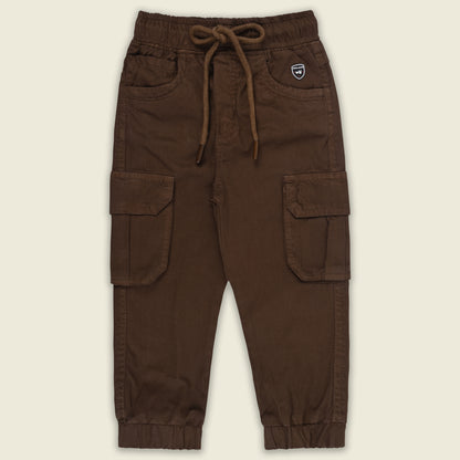 Boys Cotton Denim Cargo Joggers – Soft & Stretchable Pants js147
