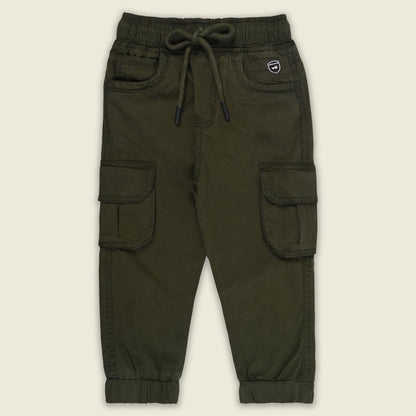 Boys Cotton Denim Cargo Joggers – Soft & Stretchable Pants js147