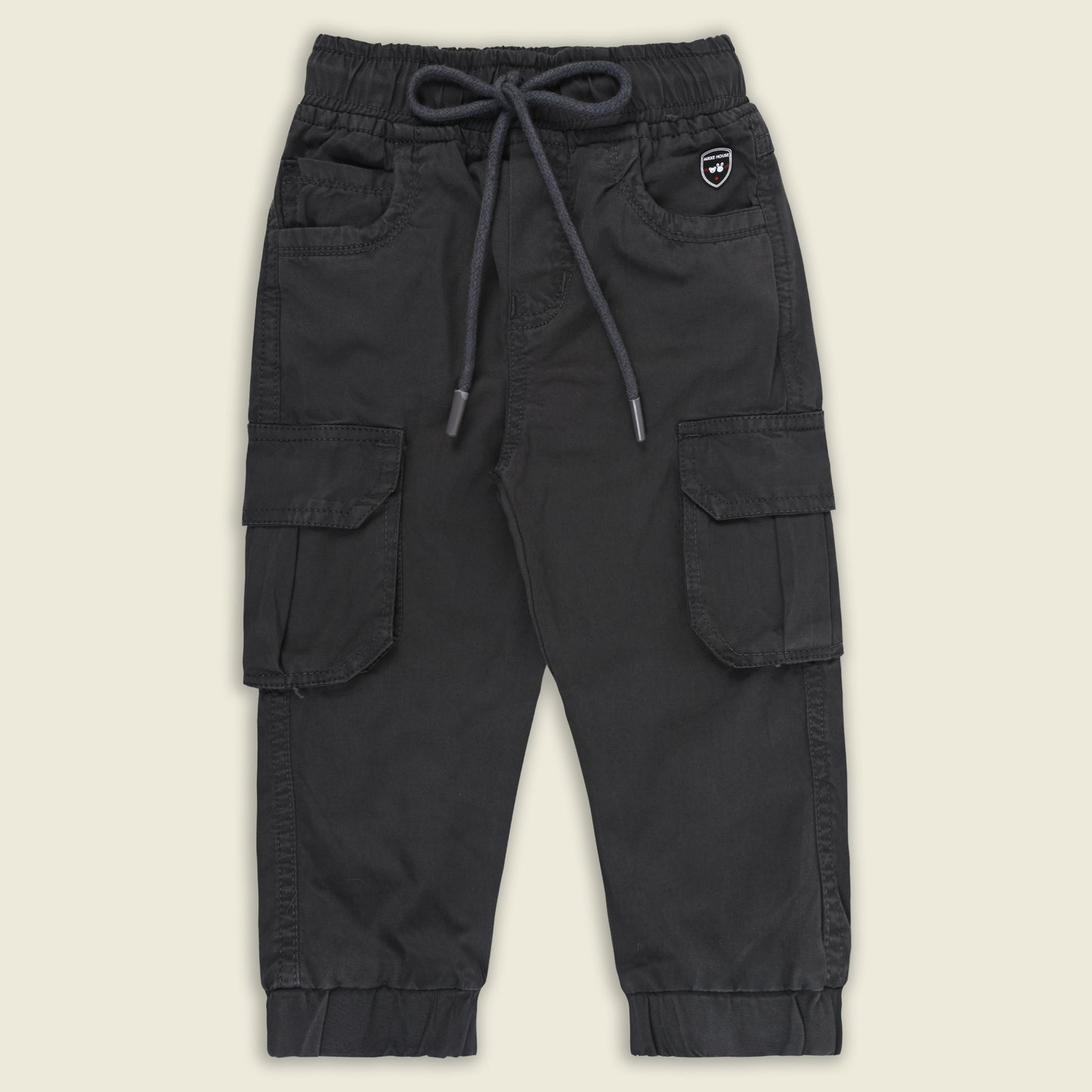 Boys Cotton Denim Cargo Joggers – Soft & Stretchable Pants js147