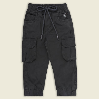 Boys Cotton Denim Cargo Joggers – Soft & Stretchable Pants js147