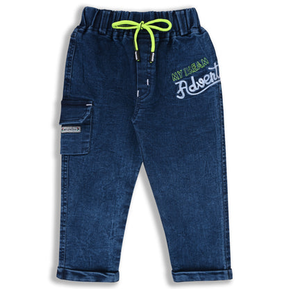 Boys Printed Regular Fit Casual Jeans