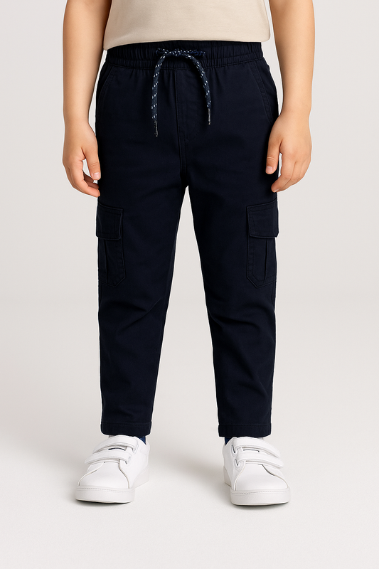 Boys Regular Mid Rise Dark Blue Jeans js85nb
