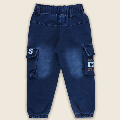 Boys Cargo Cotton Elastic Trouser