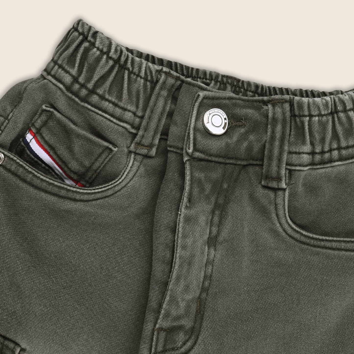 Boys Stylish Denim Cargo Trousers