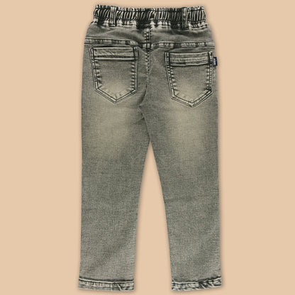 Boys Cotton Elastic Casual Jeans
