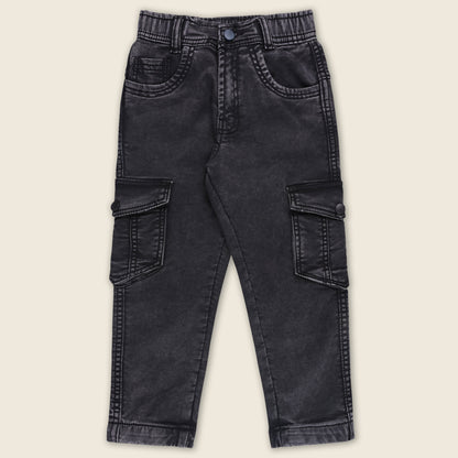 Boys Cotton Elastic Casual Trouser