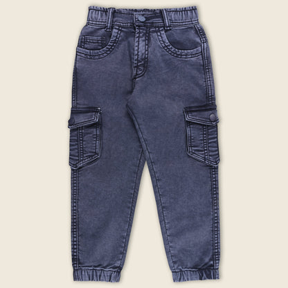 Boys Cotton Elastic Casual Trouser