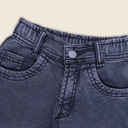 Boys Cotton Elastic Casual Trouser