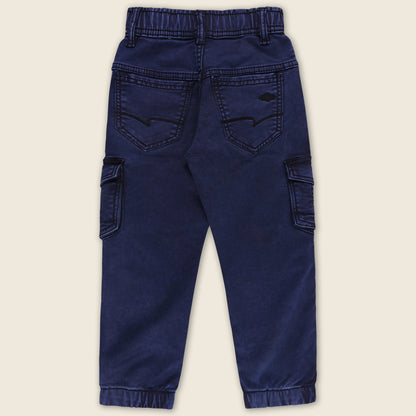 Boys Cotton Elastic Casual Trouser