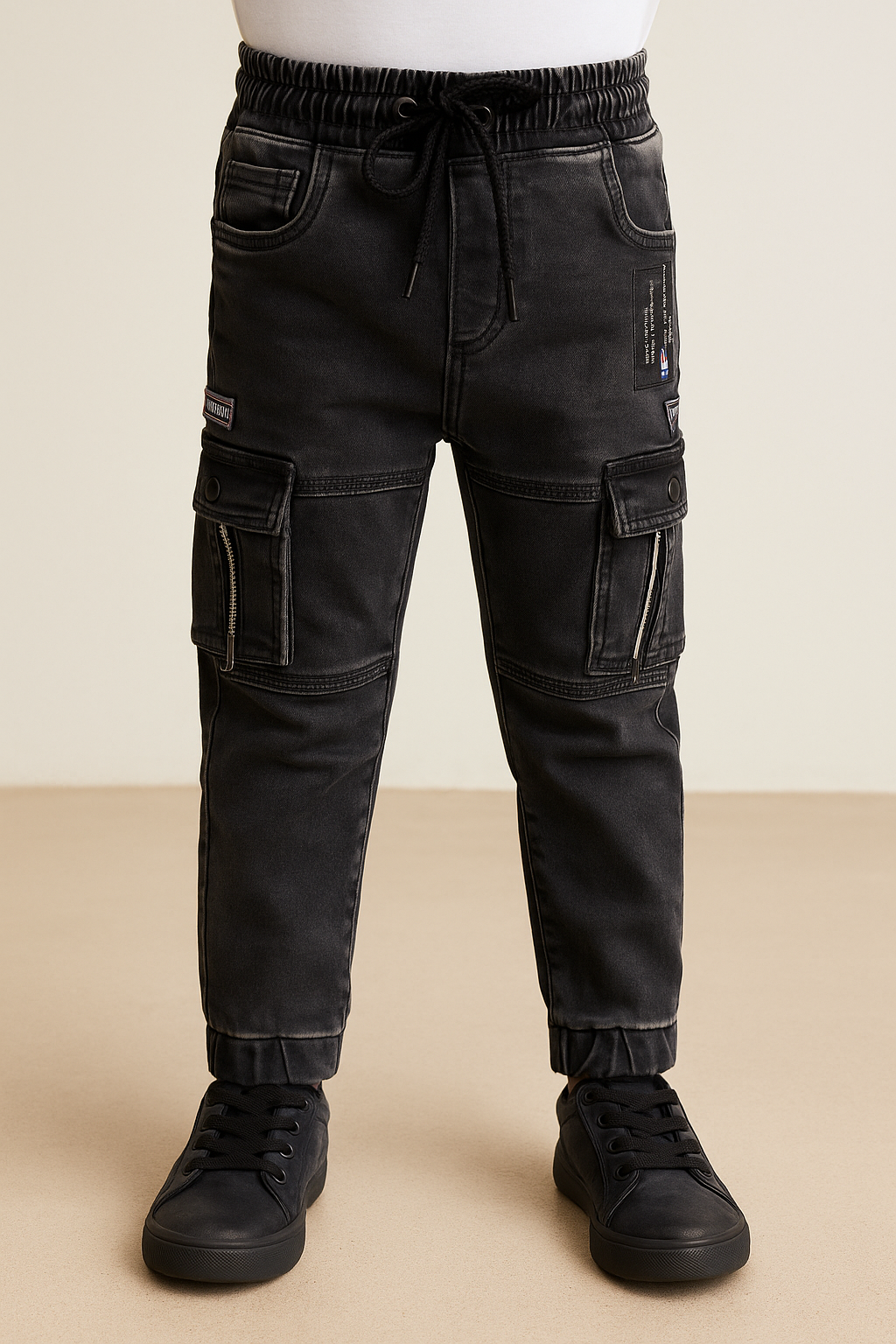 Boys Stylish Cargo Denim Jeans
