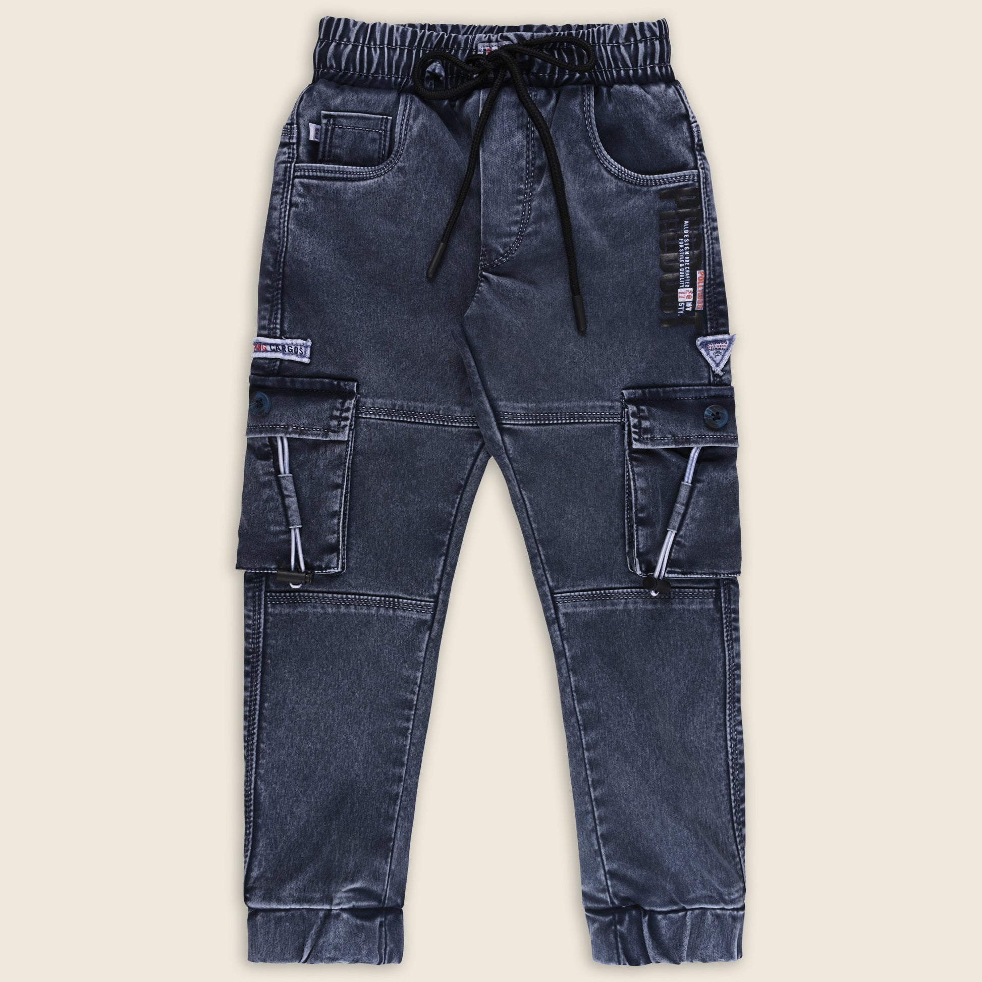 Buy Premium Baby Boys Stylish Cargo Denim Jeans Online