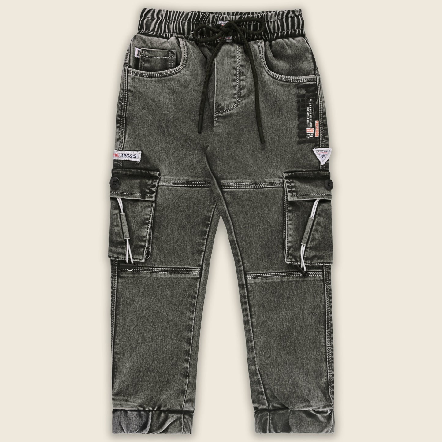 Buy Premium Baby Boys Stylish Cargo Denim Jeans Online
