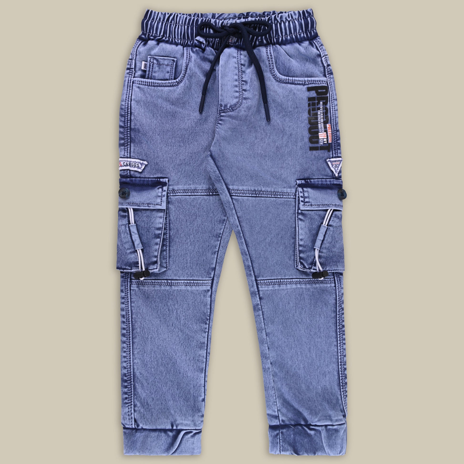 Buy Premium Baby Boys Stylish Cargo Denim Jeans Online