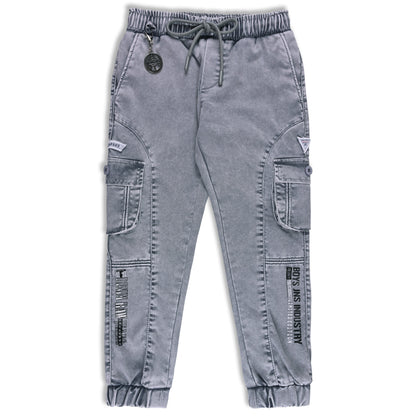 Boys Denim Printed Jogger Fit Jeans