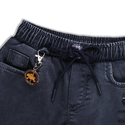 Boys Denim Printed Jogger Fit Jeans