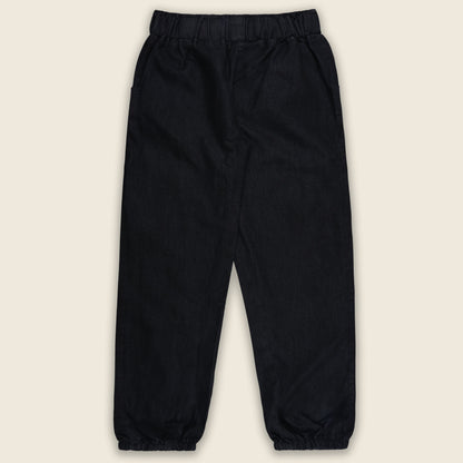 Girls High Waist Denim Joggers 