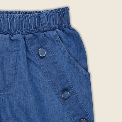 Girls Denim Joggers