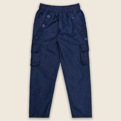 Girls Denim Joggers
